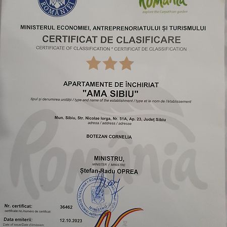 Apartament Ama Sibiu Ngoại thất bức ảnh